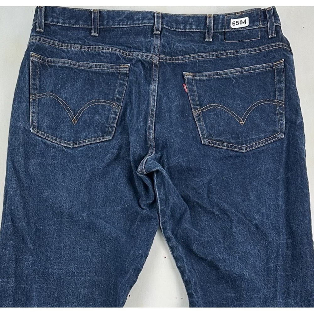 VTG Y2K Levi's 517 Bootcut Jeans Men Fits 40x32 Tag 42 Dark Wash Blue Cotton